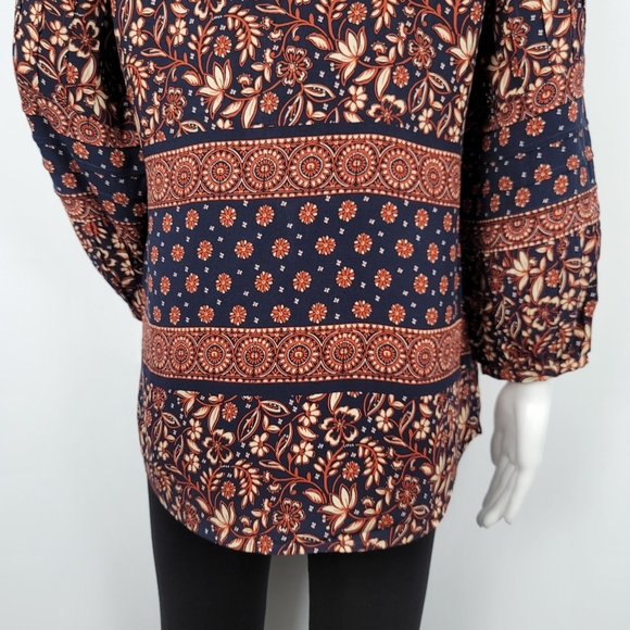 Nwot Daniel Rainn Tassel Tie Long Sleeve Blouse - Picture 8 of 11